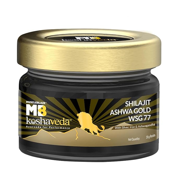 Koshaveda Shilajit Ashwa Gold WSG 77 by MuscleBlaze