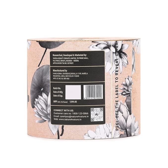 Nature4nature Face Cream for Glowing Skin | Hydrates Skin, Makes It Soft & Plump Fresh Boost Skin Brightening Day Cream - 50 Gms