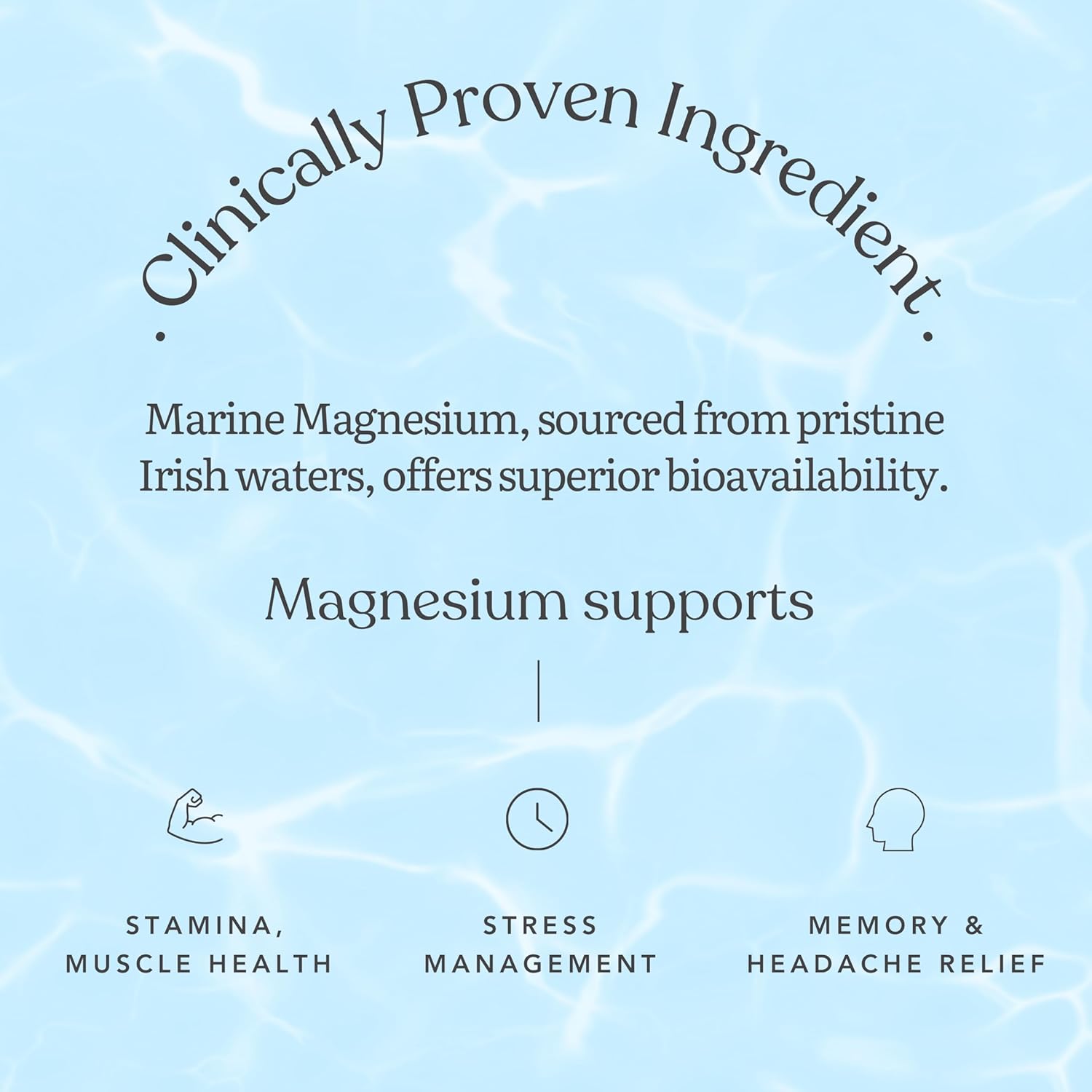 Earthful Marine Magnesium | Sourced from Ireland Sea Waters | For Restful Sleep, Stress Relief, Muscle Relaxation | 30 Capsules (30 Days Pack)