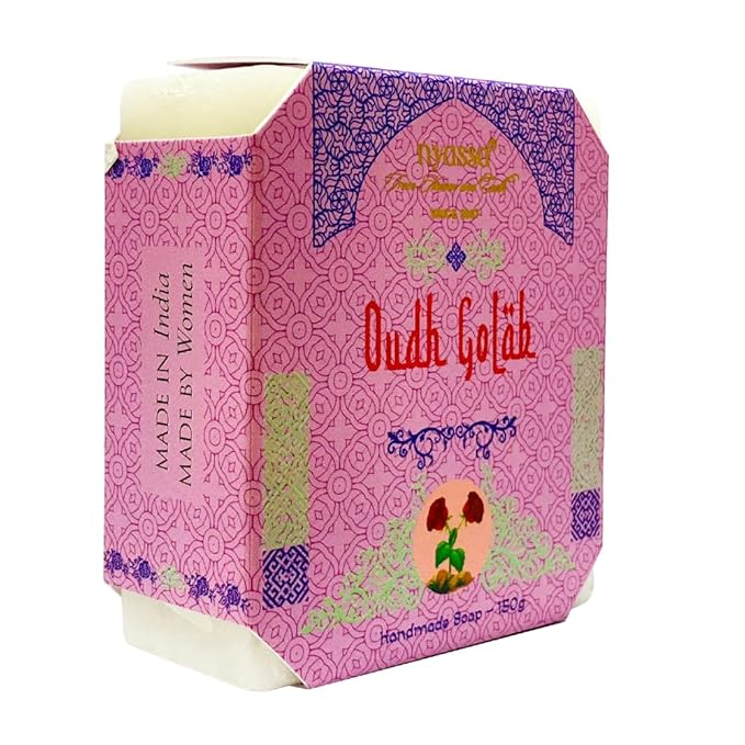 Nyassa Premium Oudh Golab Handmade Natural Bathing Soap - 150 Gms