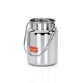 Sumeet Stainless Steel Akhand Jointless Milk Pot with Lid 2000 ml Capacity 13Cm Silver
