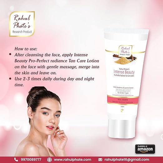 Rahul Phate's Intense Beauty Pro-Perfect Radiant Tan Care Lotion - 100 ml