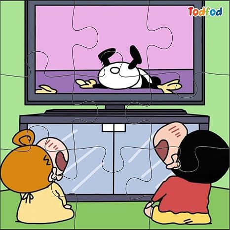 TodFod Wooden Jigsaw Puzzles Toy for Kids & Children Shinchan 54 Pieces 6 in 1 Jigsaw Puzzles