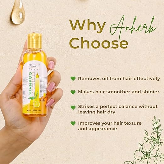 Anherb Shampoo for Oily Hair Vitamin C Cleanse - 100 ml