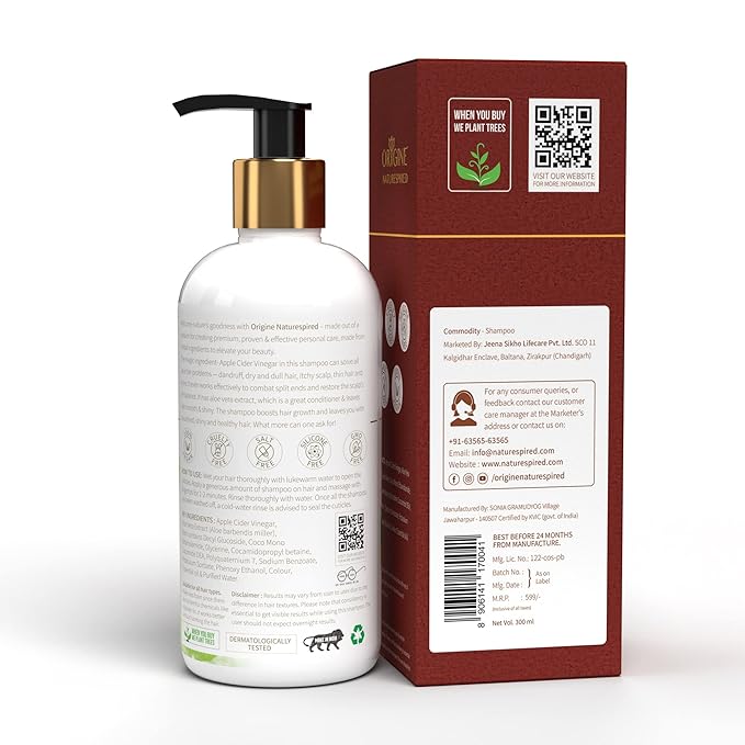 Origine Naturespired Shampoo For Shine & Smoothness - 300 ml