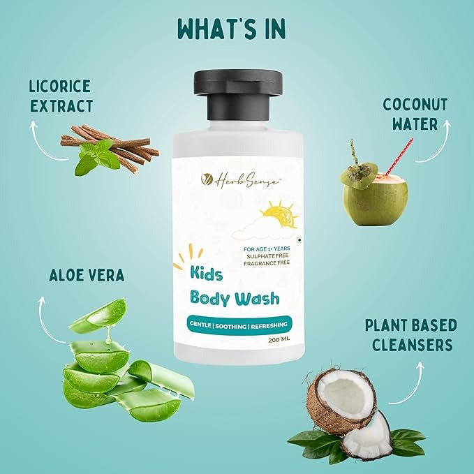 Herbsense Kids Body Wash Age 1-3 Years - 200 ml
