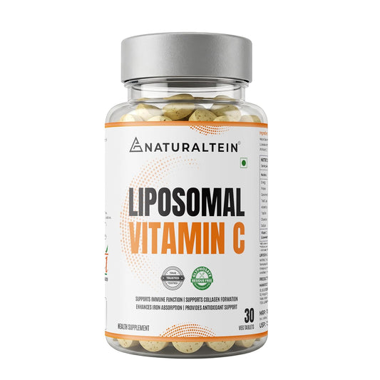 Naturaltein Liposomal Vitamin C | 5X Enhanced Absorption | Antioxidant Supporting Immune Function, Skin Repair, Collagen Synthesis & Oxidative Stress Defense | 30 Capsules