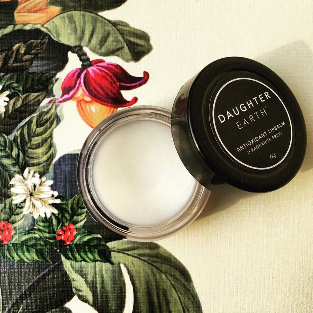 Daughter Earth Antioxidant Lip Balm Fragrance Free | Soft Pink Moisturized Lips | 6 Gms