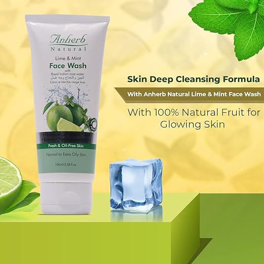 Anherb Lime & Mint Face Wash - 100 gms