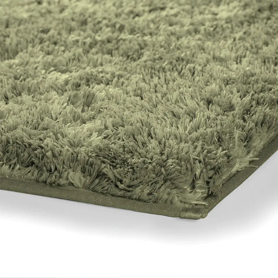 Luxe Home International Microfiber Bath Mat Super Soft Non Slip 60x90 cm Colour Green