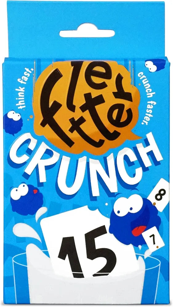 Binca Card Game - Fletter Crunch, Mental Math Game for Kids, Fast-paced Fun for Family Game Night, Addition & Subtraction, Gifts for Kids Ages 8, 9, 10, 11 Years, 2-4 Players