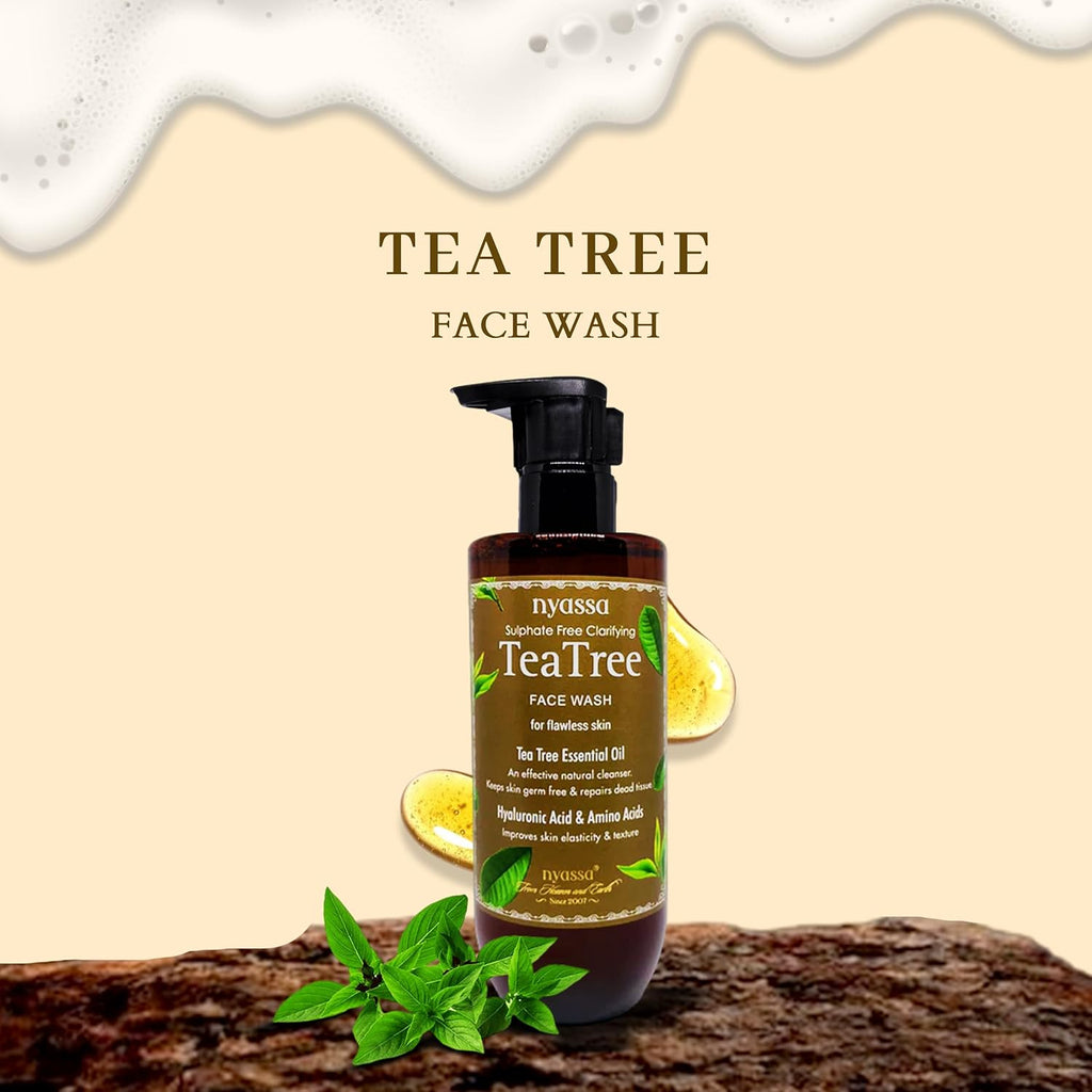 Nyassa Sulphate Free Clarifying Tea Tree Face Wash - 210 Ml