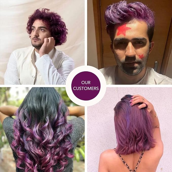 Paradyes Top-up Semi-permanent Amethyst Plum Diy Conditioner Based Hair Colour - 120 Gms