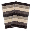 Luxe Home Jericho Doormat 2500 GSM Super Soft Microfiber Anti-Skid Mat Colour Amaber 40x60 cm (Pack of 2)