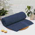 Luxe Home Cotton Bath Towel 450 GSM Quick Dry Large Size Bathroom Towels Colour Navy Blue