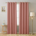 Cloth Fusion Blackout Door Curtains 7 Feet Long Set of 2 Peach Colour