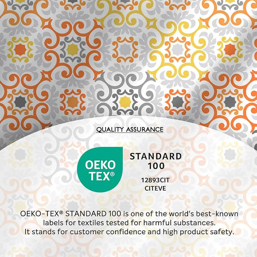Layers Zen Cotton Blend Double Bedsheet Set 1 Double Cotton Bedsheet & 2 Pillow Covers 225 CVC Orange