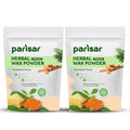Parisar Pharma Herbal Wax Powder for Women and Men - 100 gms Each (Pack of 2)