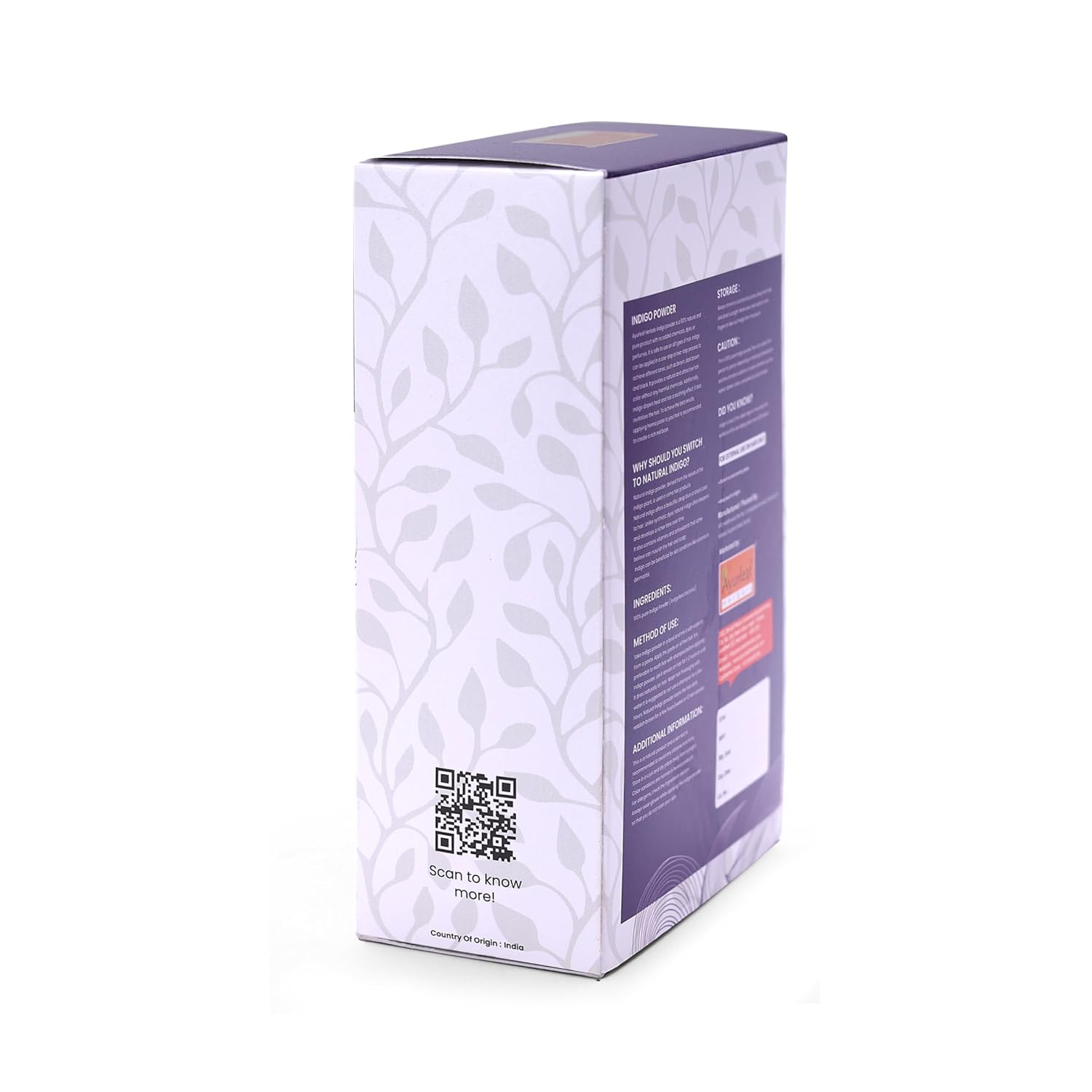 Ayurleaf Herbals Indigo Powder for Black Hair - 200 Gms
