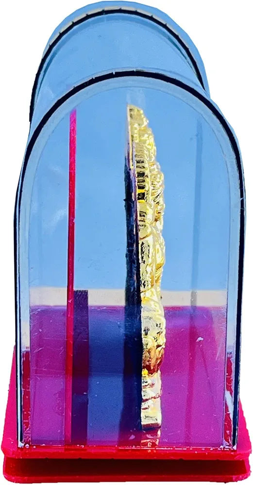 Goddess Laxmi and Ganesh Idol Murti Status for Pooja Mandir Car Dashboard Golden Laxmi Ganesh idol