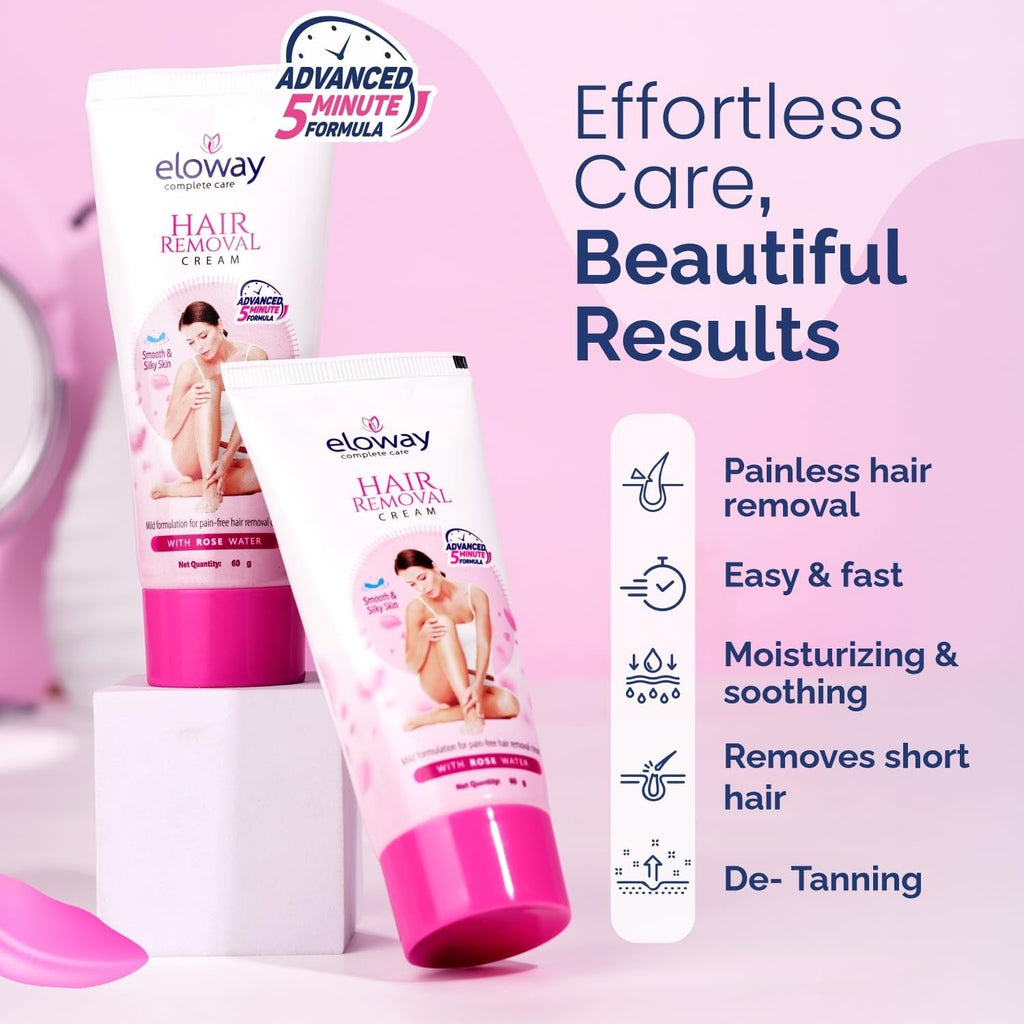 Eloway Hair Removal Cream for Women - 60 gms Each (Pack of 3)