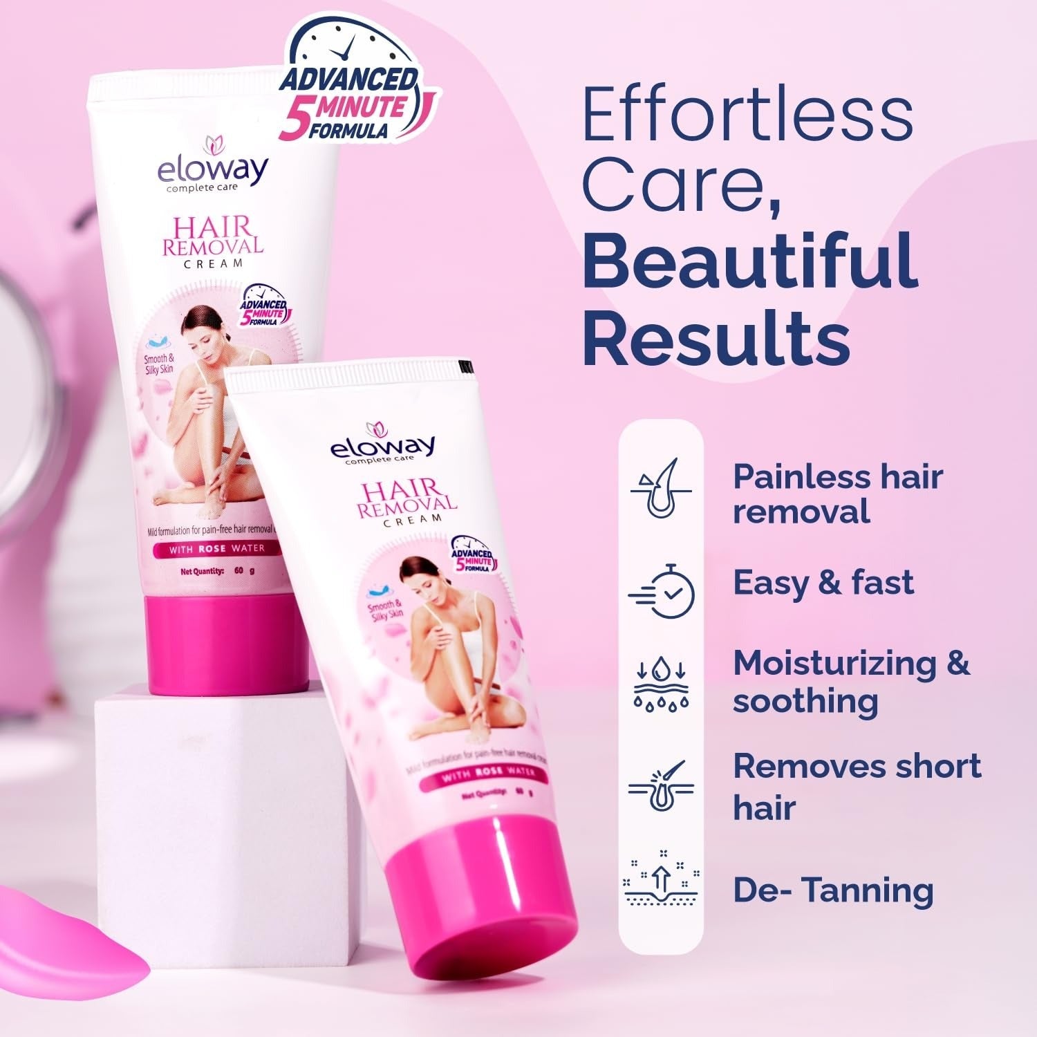 Eloway Hair Removal Cream for Women - 60 gms Each (Pack of 3)
