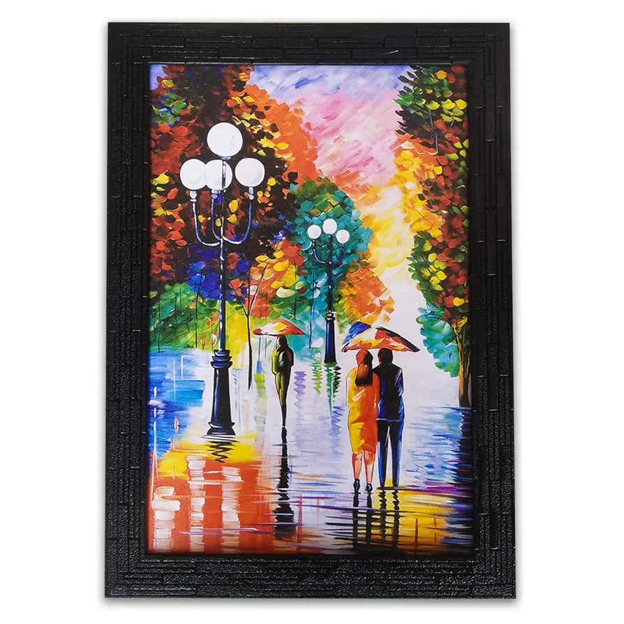 Lifehaxtore Abstract Art Wooden Framed Painting Zen Modern Art - Model 2