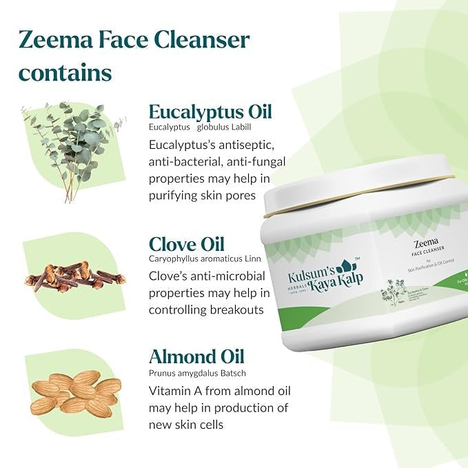 Kulsum's Kaya Kalp Herbals Zeema For Skin Purification & Oil Control - 500 gms