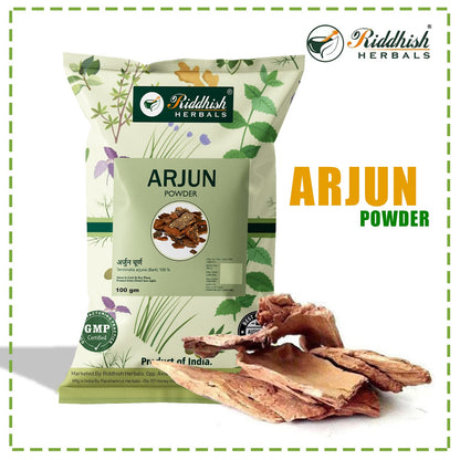 Riddhish Herbals Arjun Chaal Powder Pack of 3 - 100 gms