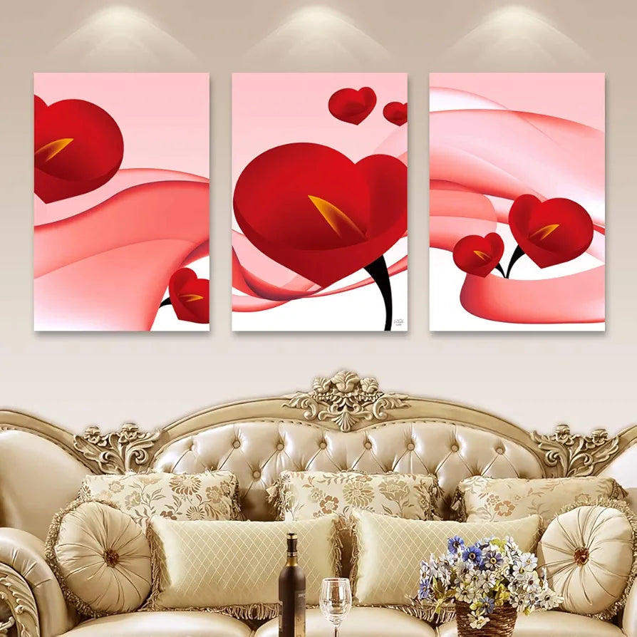 Rangoli MDF 3 Pcs Wall Poster 12x18 Inch Decorative Wall Art P-4 Design-6