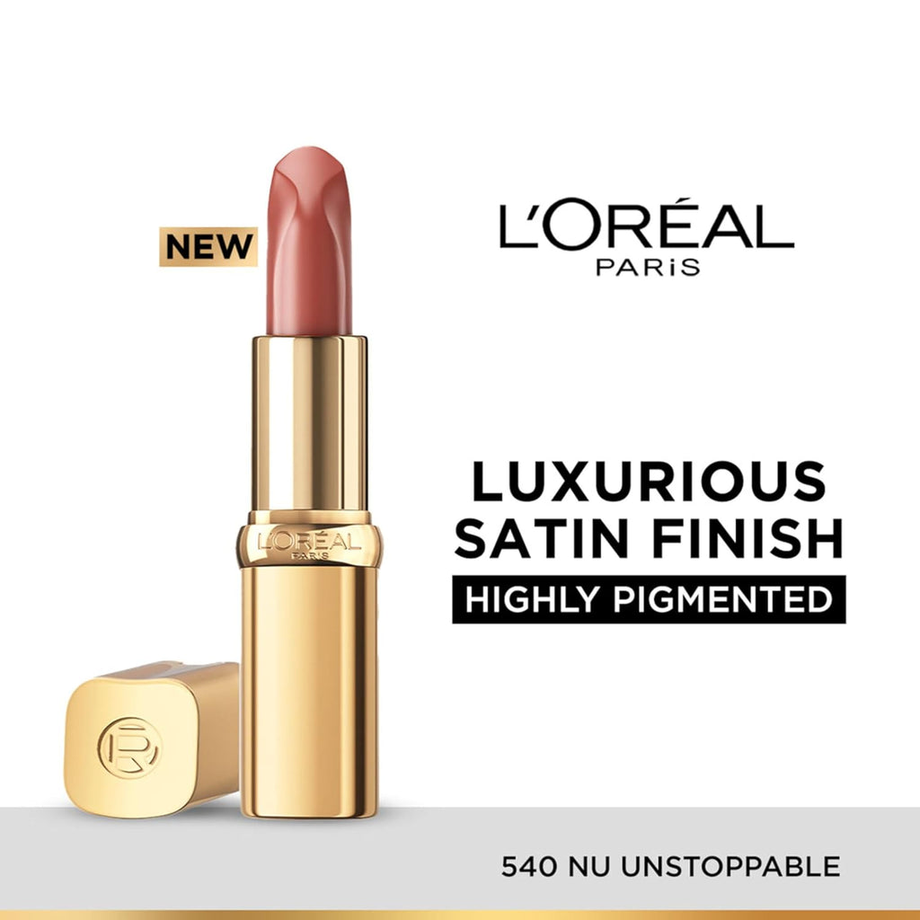 Lâ€™OrÃ©al Paris Color Riche Satin Lipstick- 540 Nu Unstoppable, 4.5 gm