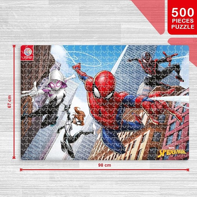 Ratna's Marvel Spiderman 500 Pieces Jumbo Floor Jigsaw Puzzle