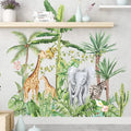 Jaamso Royals Cartoon Animals Pvc Vinyl Self Adhesive Wall Sticker for Home Decor