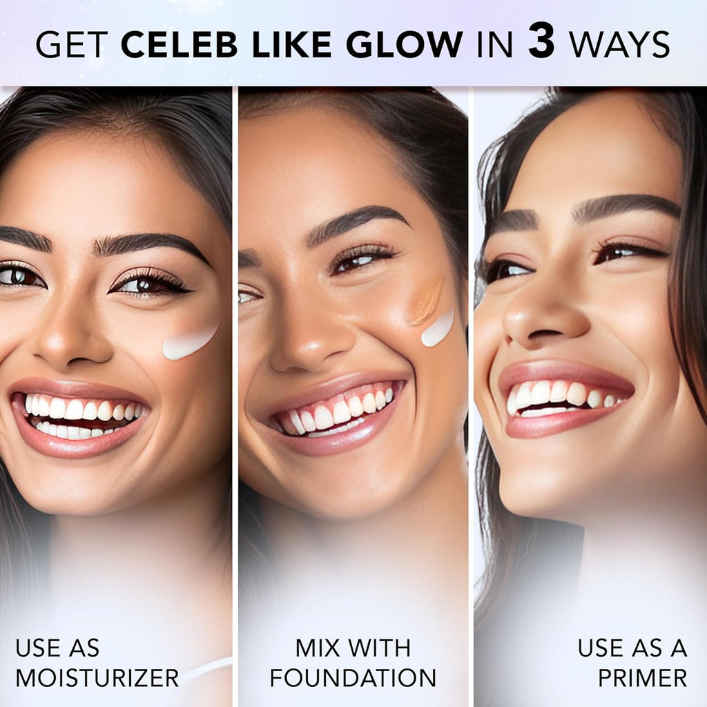 FACESCANADA Strobe Cream - Silver, 18ml | Primer + Highlighter + Moisturizer | Shea Butter & Hyaluronic Acid | Intense Hydration | Flawless Radiant Dewy Skin | Illuminating & Glowing Makeup Base
