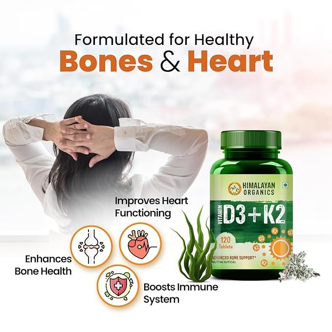 Truu Himalayan Organics Vitamin D3 + K2 - 120 tabs