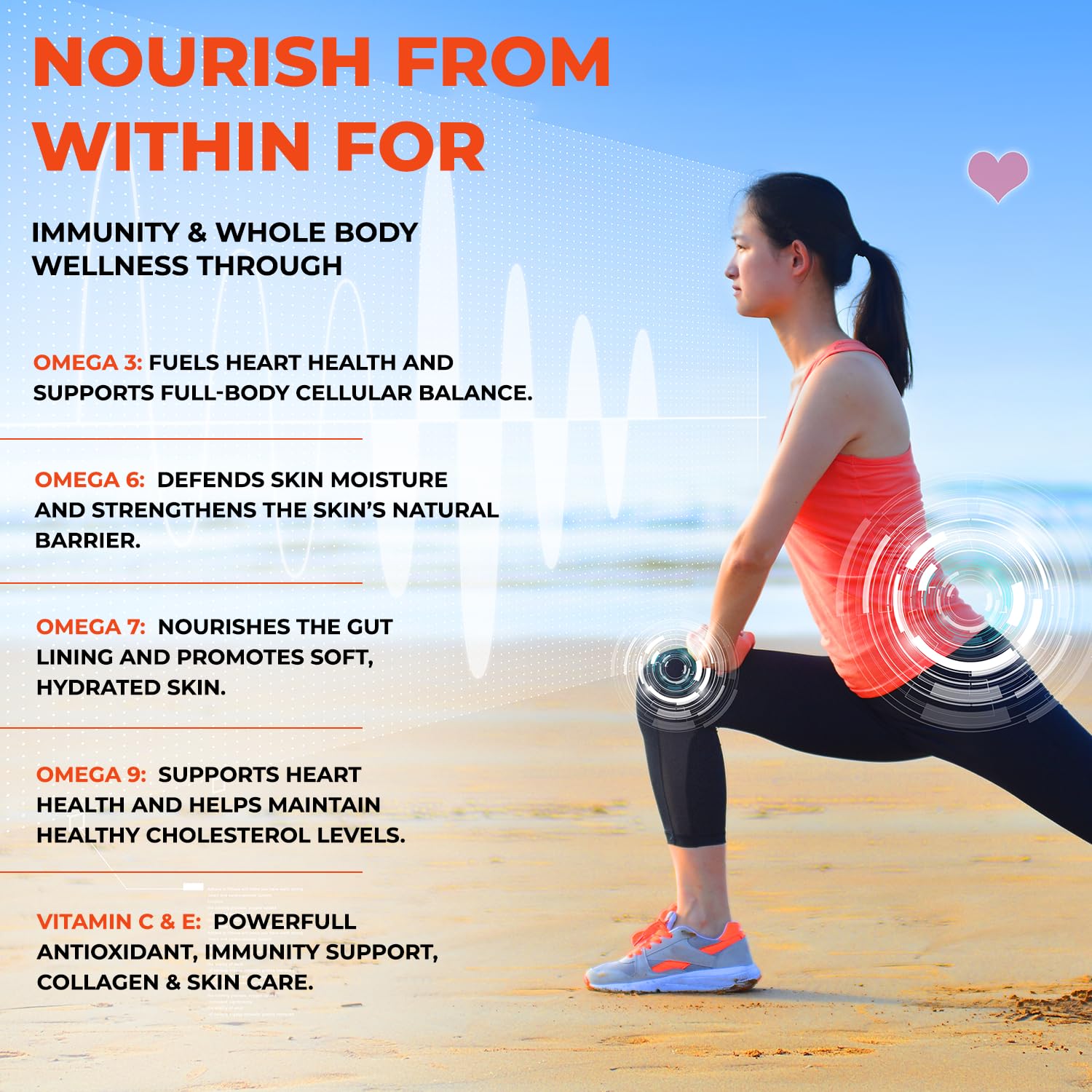 The Body Reserve Himalayan Sea Buckthorn Juice 500ml | Cold Pressed Seabuckthorn Berry Pulp Concentrate | Natural Vitamin C | Omega 3-6-7-9 | Antioxidant-Rich Gut Health Juice for Skin Glow, Heart & Immunity Support