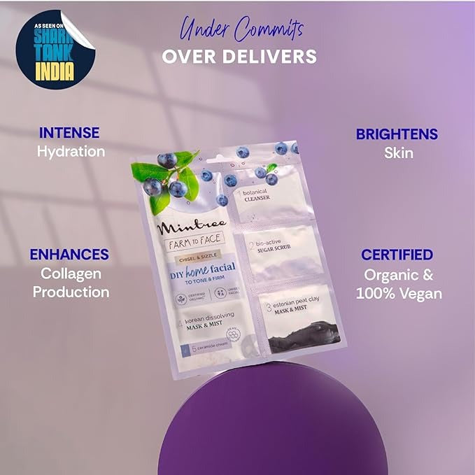 Mintree Organic Blueberry at Home Facial Kit