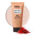 Ghar Soaps De-Tan Face Wash | For Tan Reducing, Brightening & Glowing Skin | With Sandalwood, Saffron, Coconut Oil & Goat milk | For All Skin Types | 100ml