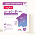 Sirona Regular Flow Tampons with Applicator - 16 Pieces | Made in Europe | Ultra Soft & Comfortable | Highly Absorbent | BPA Free | FDA Approved