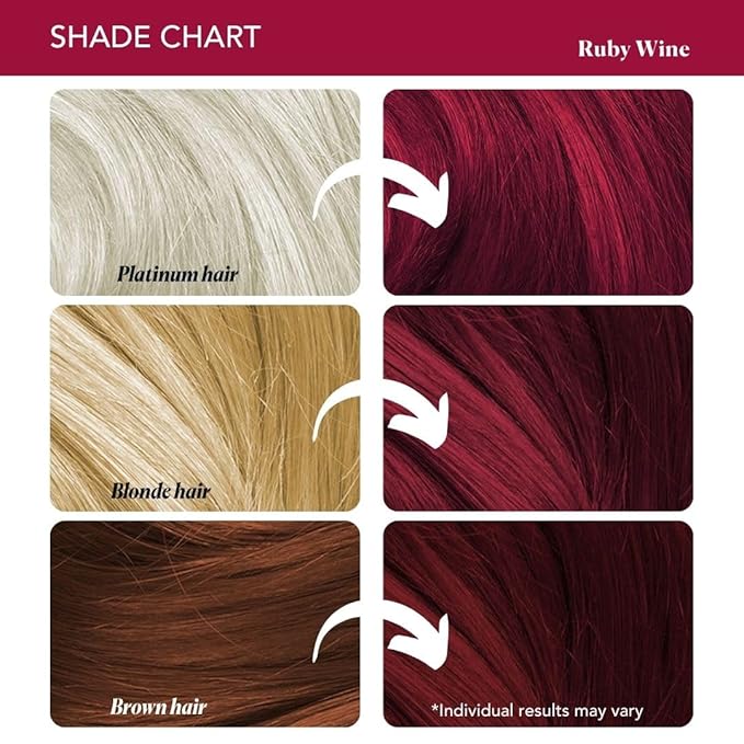 Paradyes Top-up Semi-permanent Ruby Wine Diy Conditioner Based Hair Colour - 120 Gms