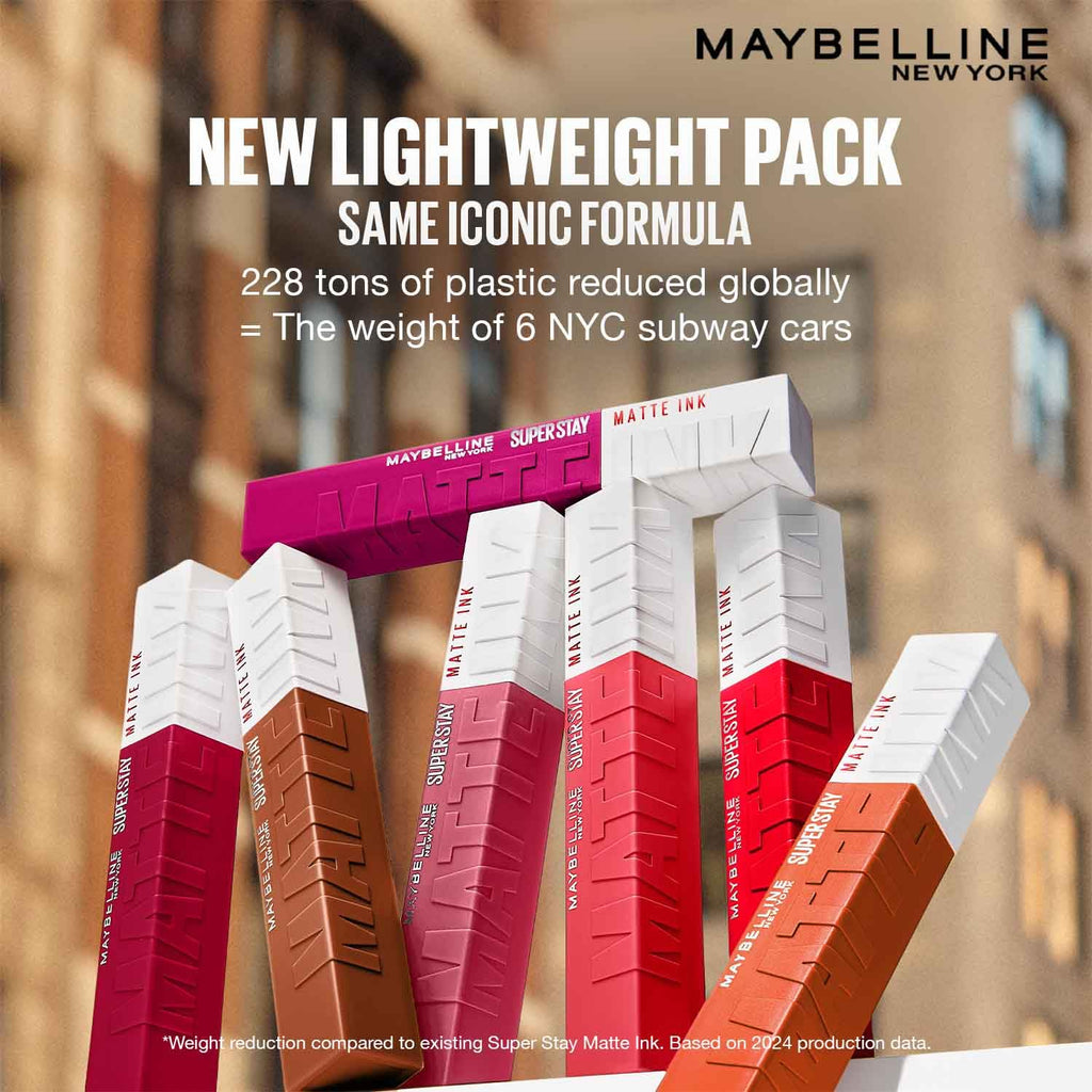 Maybelline New York Liquid Matte Lipstick, Long Lasting, 16hr Wear, Superstay Matte Ink, 20 Pioneer, 5ml