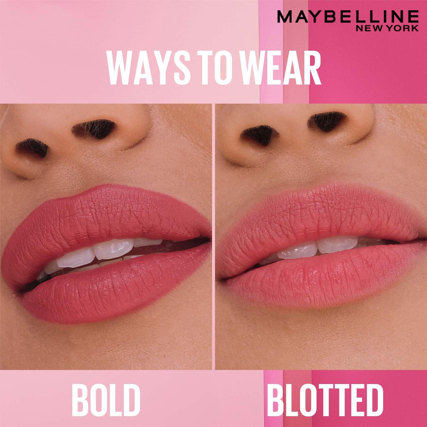 Maybelline New York Serum Lipstick (Satin) weightless hydration, One-swipe bold color, Mauve - 107 Blind Date, 4.2g