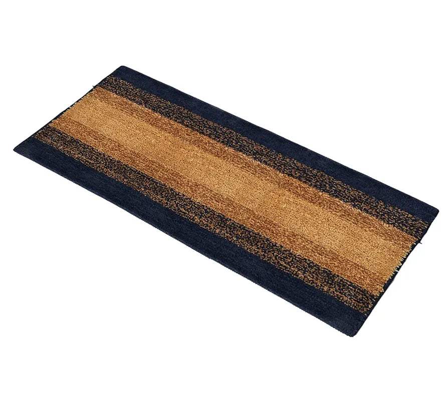 Kuber Industries Shaggy Carpet Polyester Bedside Runner Soft Rug for Hall Offices Bedroom Dark Blue
