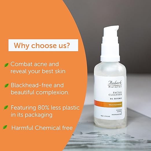 Anherb Oil Defence Gel-based Facial Cleanser - 50 ml