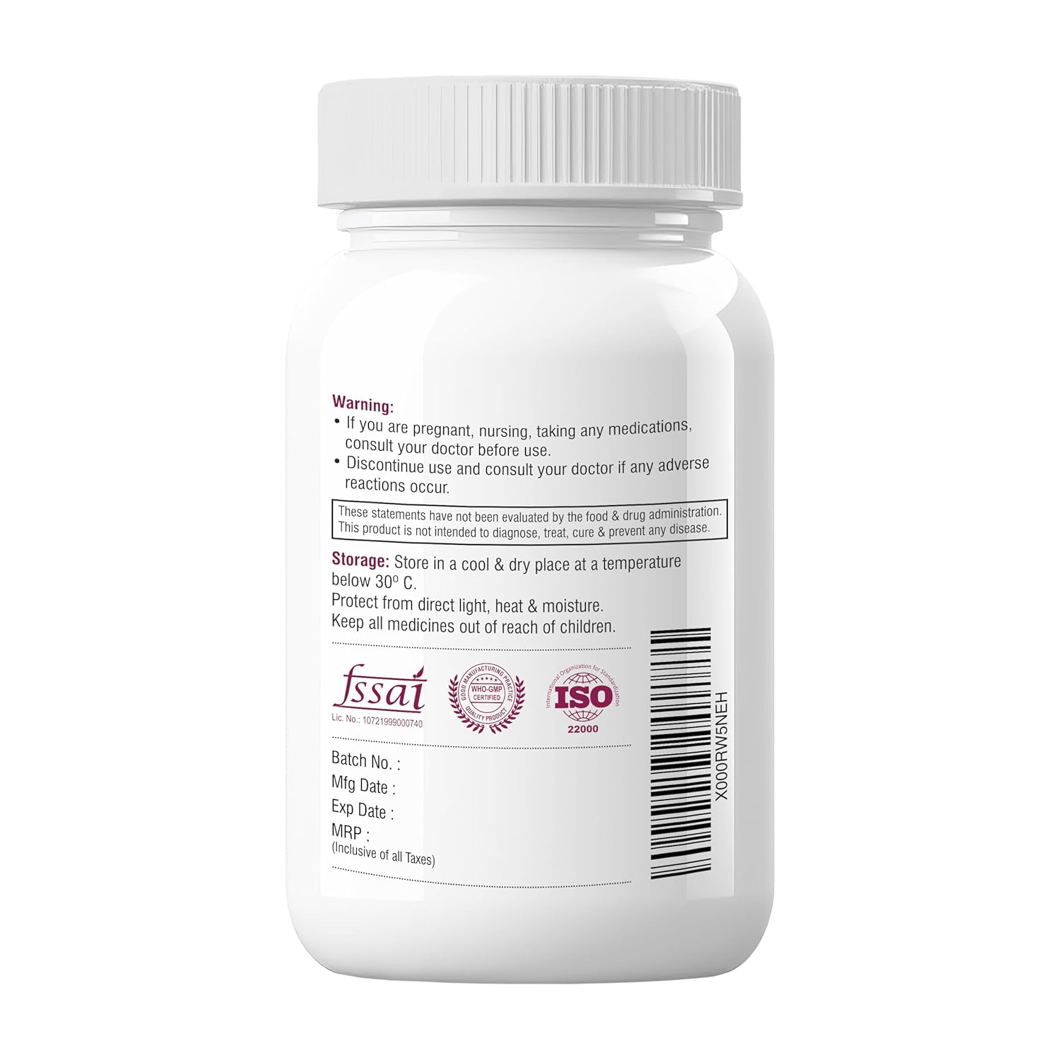 Biotrex Nutraceuticals Trans Resveratrol 500mg | 99% High Purity Grade | Grape Skin Extract | Supports Blood Sugar Levels & Healthy Heart | 60 Veg Capsules