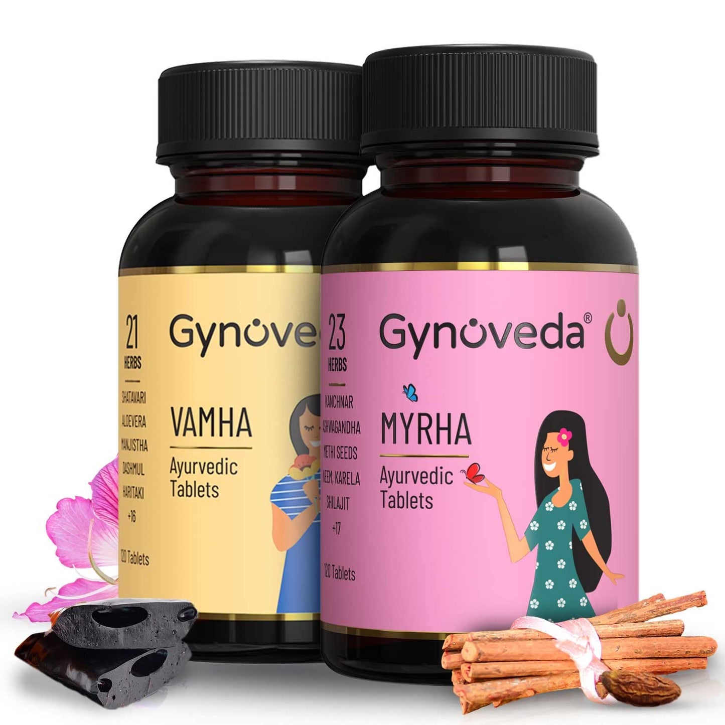 Gynoveda  Ayurvedic Vamha & Myrha Combo