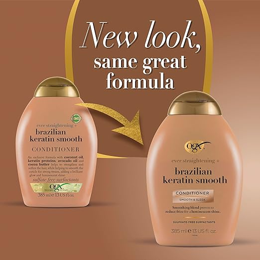 Ogx Ever Straightening Brazilian Keratin Therapy Hair Smoothing Conditioner - 385 ml