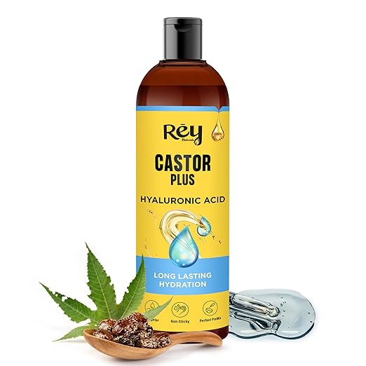 Rey Naturals Castor Oil For Hair Growth Plus Hyaluronic Hair Oil - 100 ml
