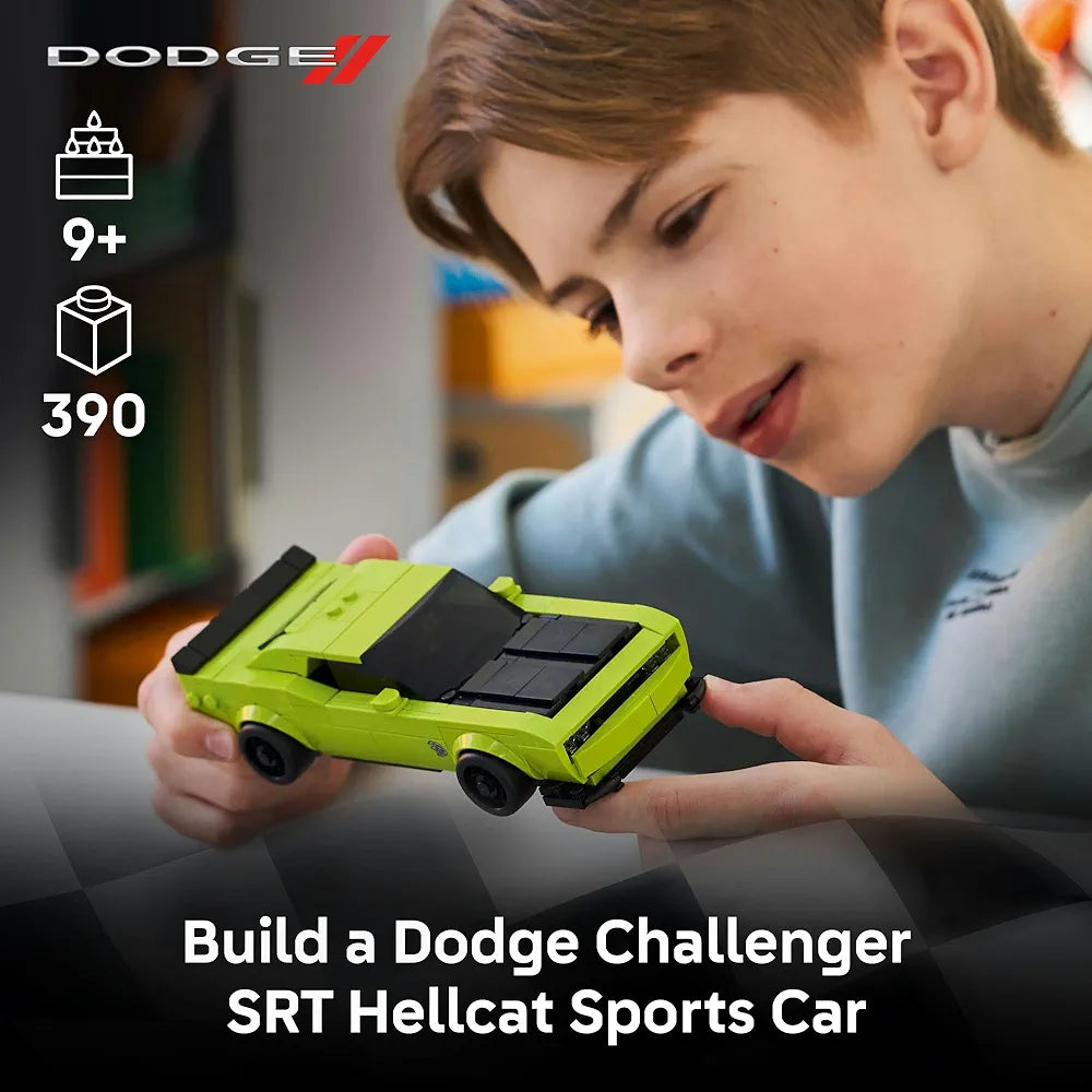 Lego Speed Champions Dodge Challenger SRT Hellcat Sports Car Toy 77237 Building Blocks Toys for 9+ Gift for Boys and Girls