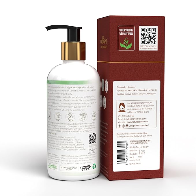 Origine Naturespired Shampoo For Hair Strengthening - 300 ml